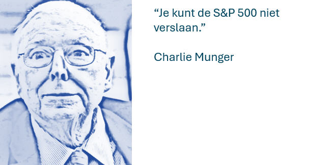 Je kunt de S&P 500 niet verslaan.