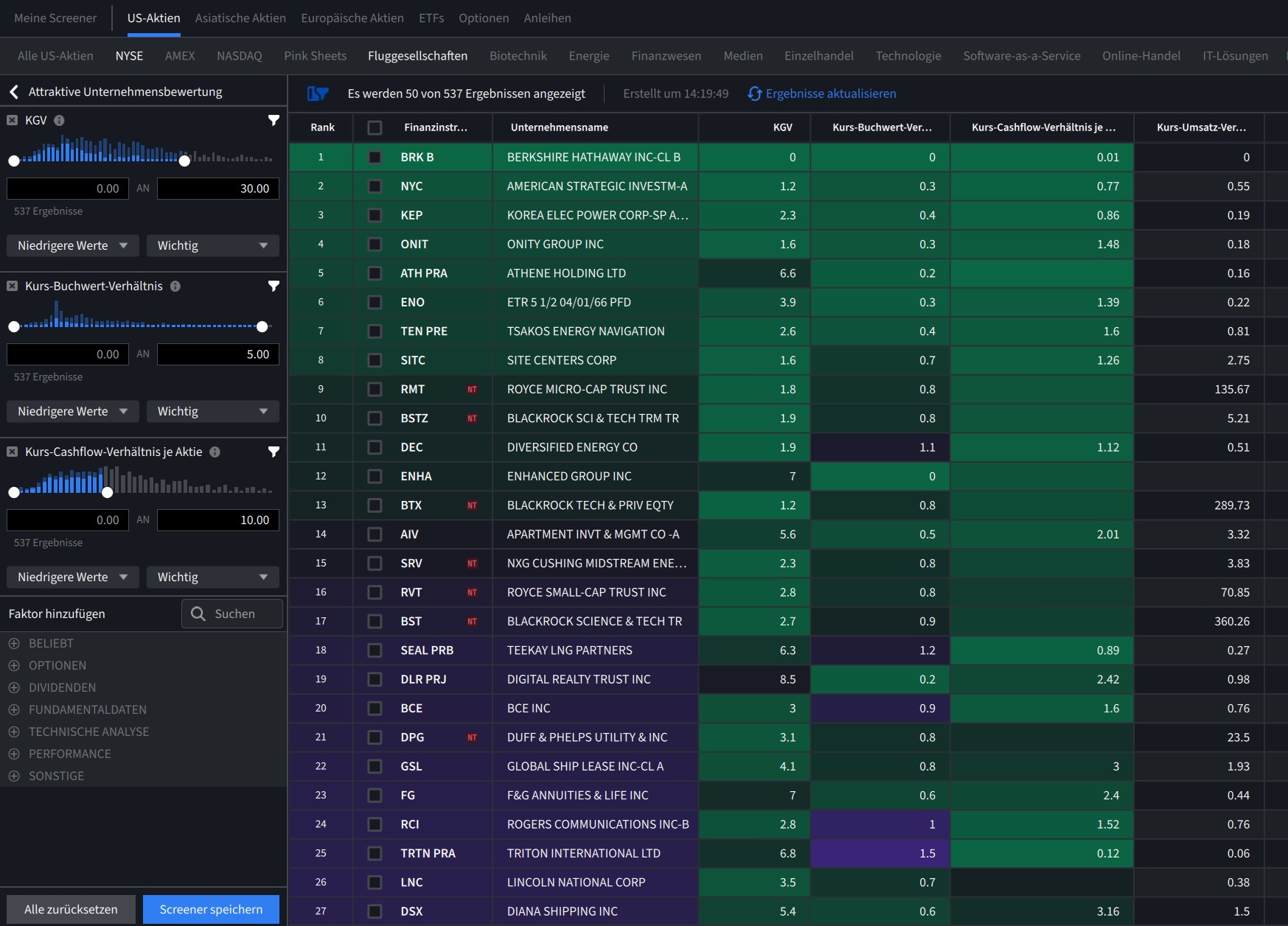 Screener en onderzoek heel eenvoudig in WHS Desktop.