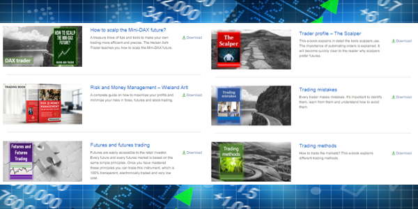 SignalRadar tables in NanoTrader.